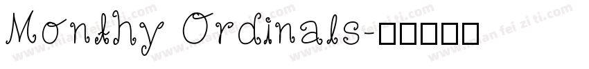 Monthy Ordinals字体转换